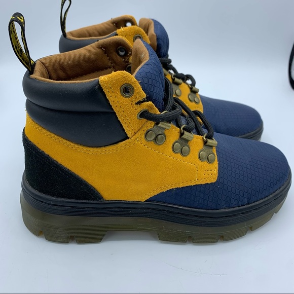 Dr. Martens Shoes - Dr Doc Martens Tan Suede Blue Nylon Rakim Chukka Boots Size 4 Men's (5 Women's)